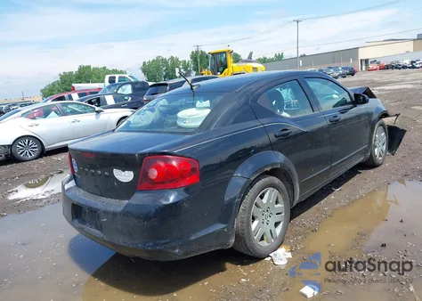 2013 Dodge Avenger Se from USA, damaged, VIN 1C3CDZAB2DN588955